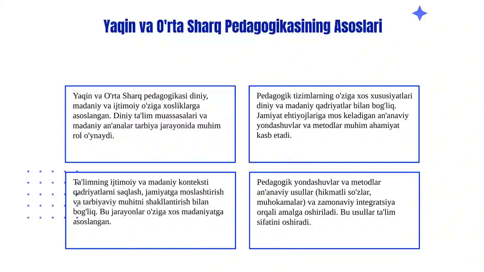 Yaqin va O'rta Sharq davlatlarining pedagogika asoslari 3