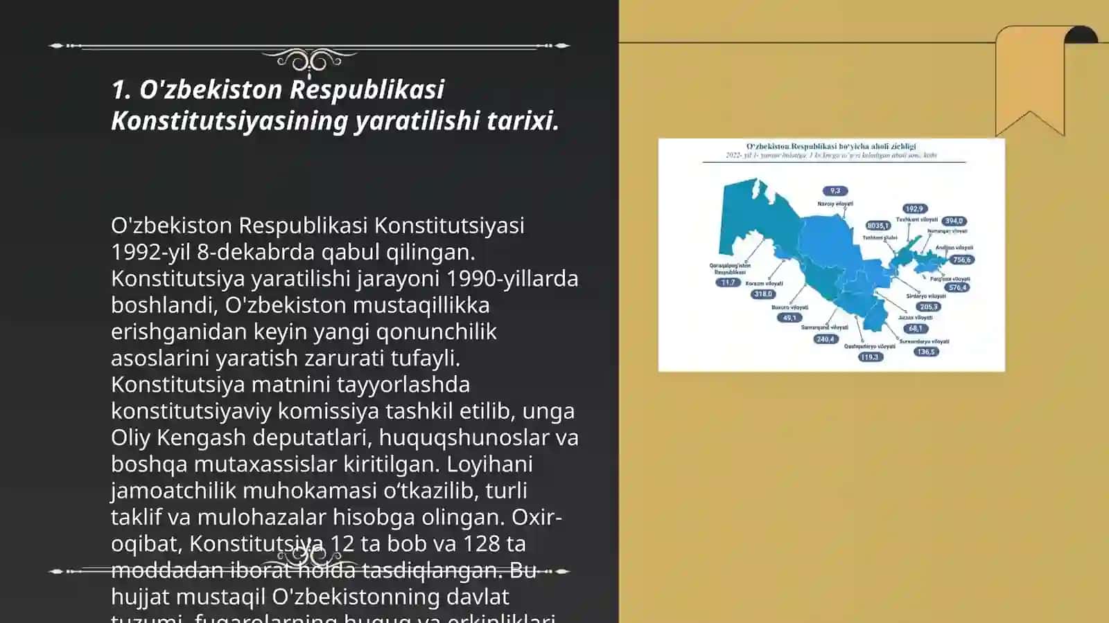 O'zbekiston Respublikasi Konistitutsiyasining Yaratilishi Takomilashuvi 3