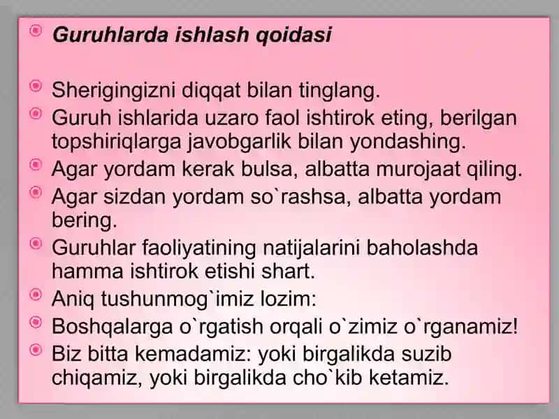 Bo`g`in bilan og`zaki ishlash 3