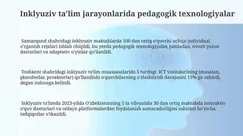Inklyuziv ta'lim jarayonlarida pedagogik texnologiyalar 3
