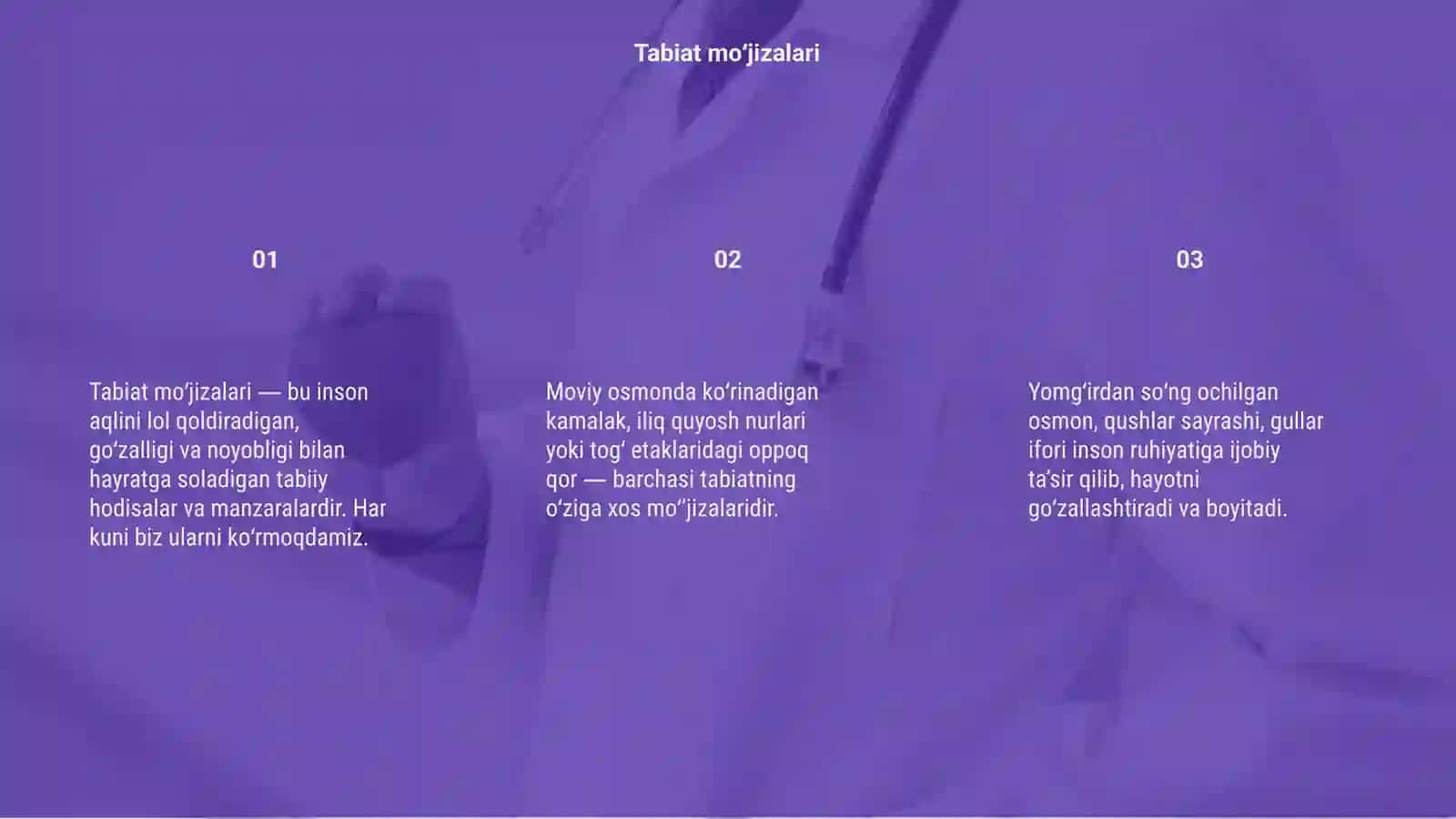 Tabiat moʻjizalari 3