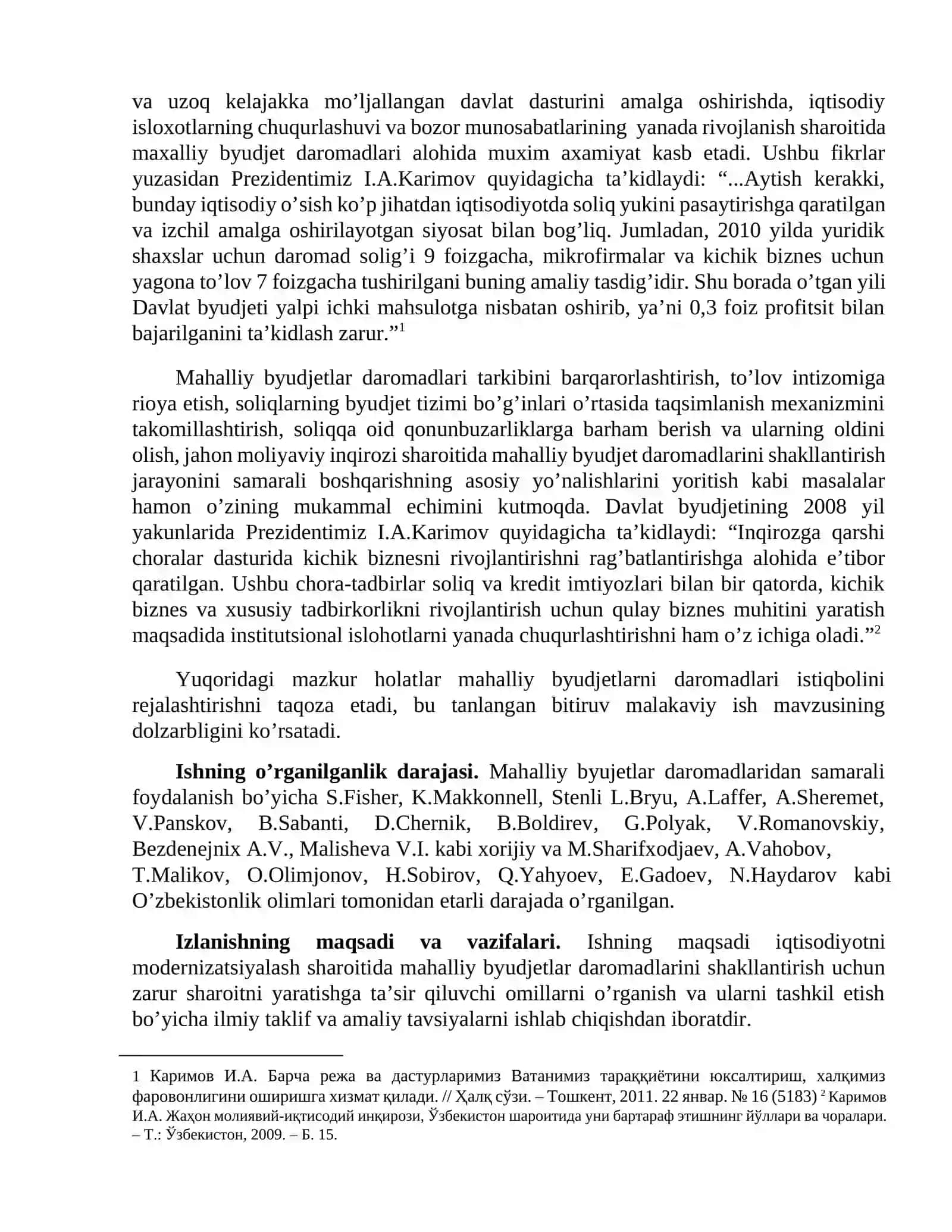 Moliya ta'limi bo'yicha bakalavr darajasini olish uchun Bitiruv Malakaviy Ish 3
