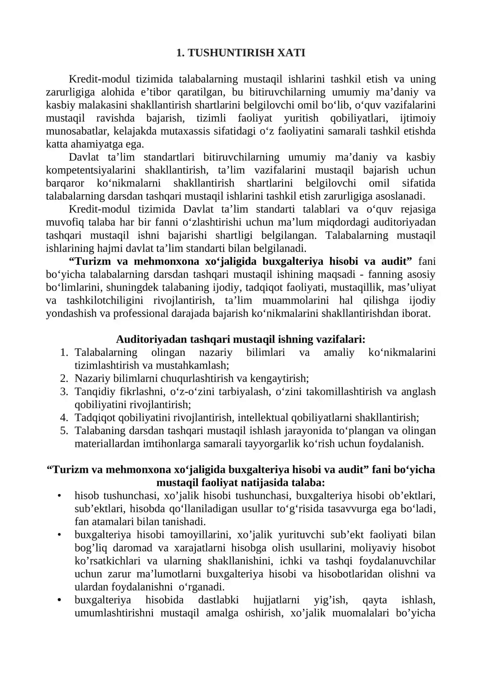TURIZM VA MEHMONXONA XO‘JALIGIDA BUXGALTERIYA HISOBI VA AUDIT 3