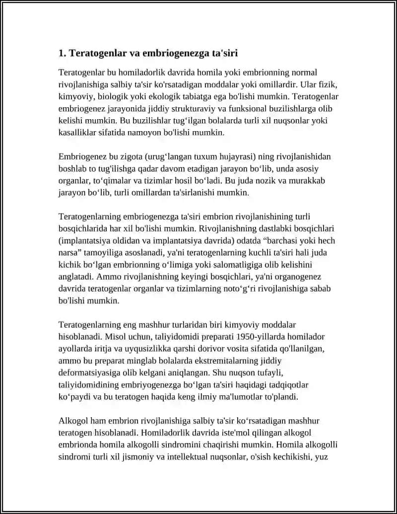EMBRIOGENEZGA TA'SIR ETUVCHI SALBIY OMILLAR 3