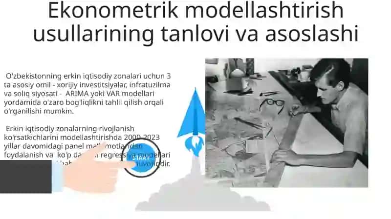 Erkin iqtisodiy zonalar rivojlanish korsatkichlarini ekonometrik modellashtirish 3