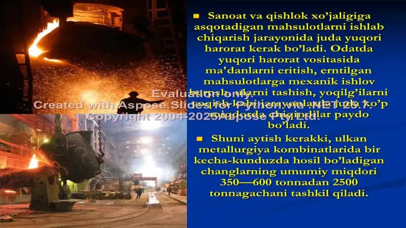 Sanoat changi va uning zararligini baholash 3