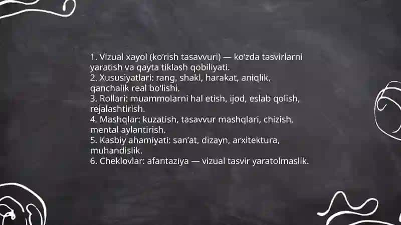Xayol turlari 3