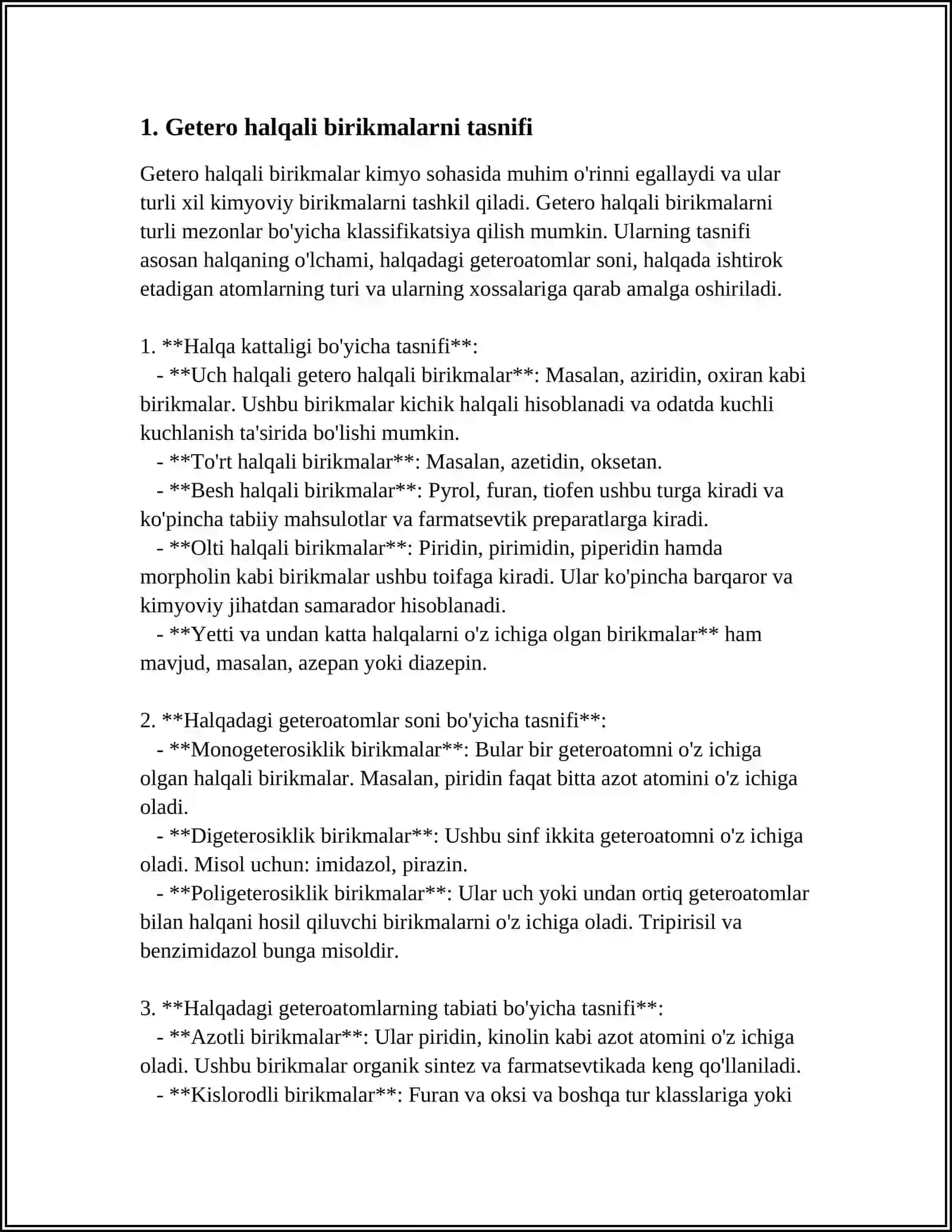 Getero Halqali Birikmalar 3