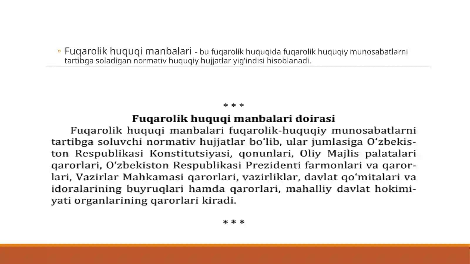 Fuqarolik huquqi manbalari 3