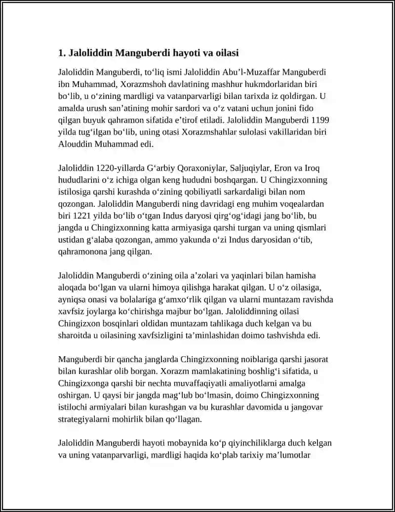 JALOLIDDIN MANGUBERDI VATAN HIMOYACHISI 3