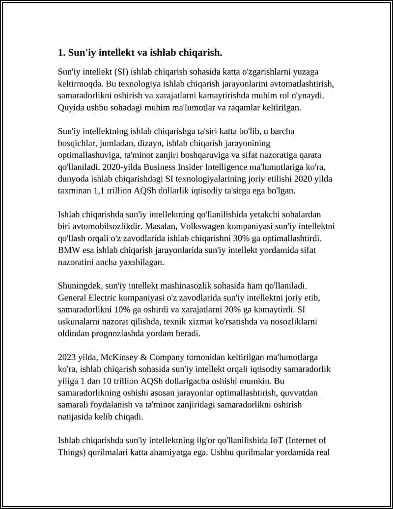 Sun'iy Intellekt va Ishlab Chiqarish 3