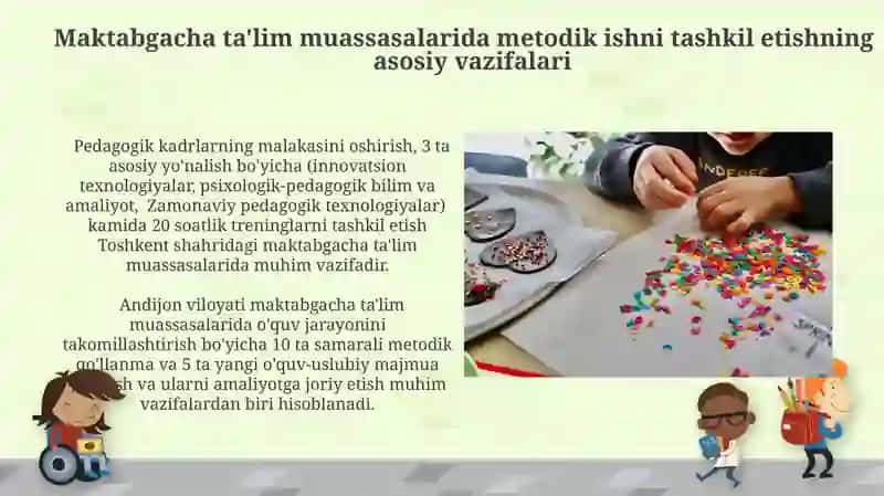 Maktabgacha talim tashkilotkari bòyicha metodik ishlarni tashkil etish vazifalari 3