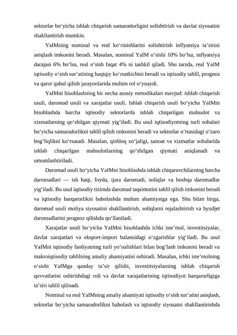 YaIMning nominal va real koʻrinishlari farqi va amaliy ahamiyati 3