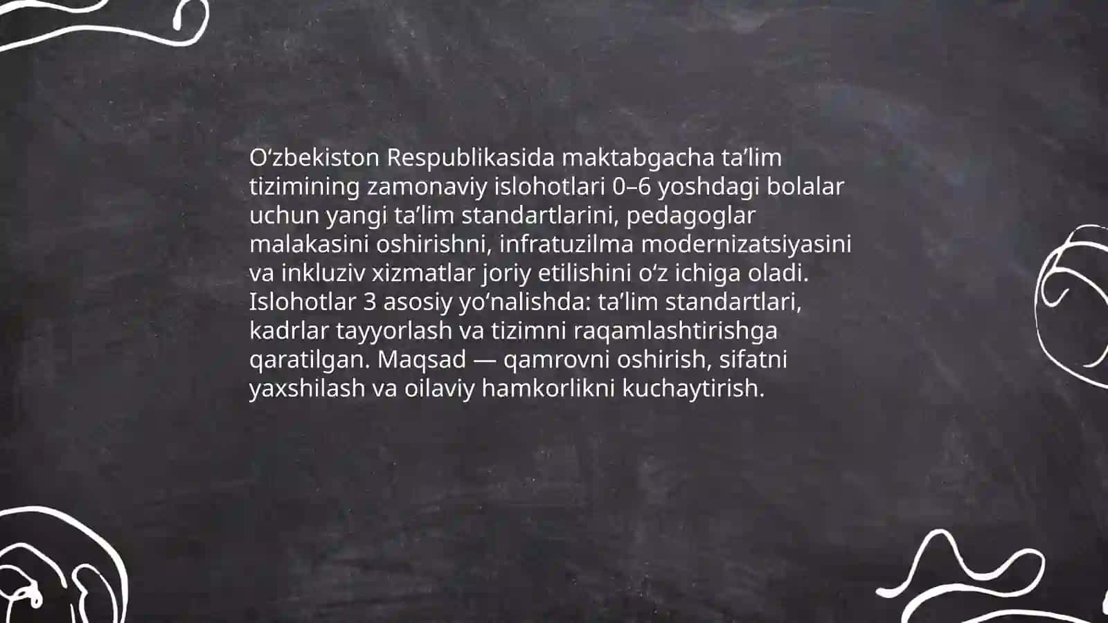 O‘zbekiston Respublikasida maktabgacha ta‘lim tizimining zamonaviy islohotlari 3