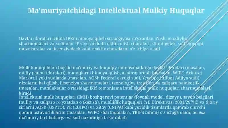 Ma'muriy-huquqiy munosabatlar tushunchasi va o'ziga xos mususiyatlari 3