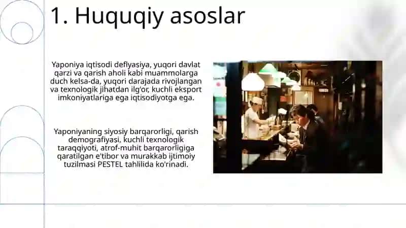 Yaponiya uchun PESTEL analiz 3