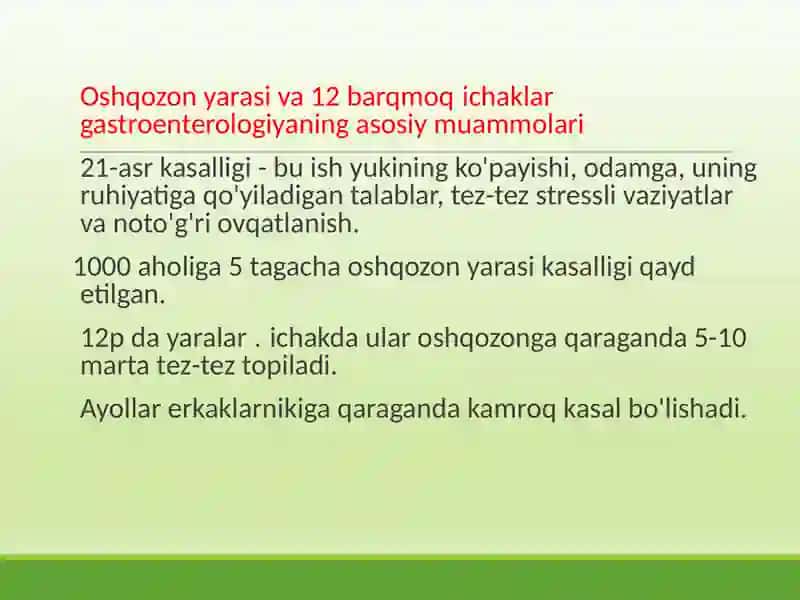 12 BARMOQLI ICHAK YARA KASALLIGI 3