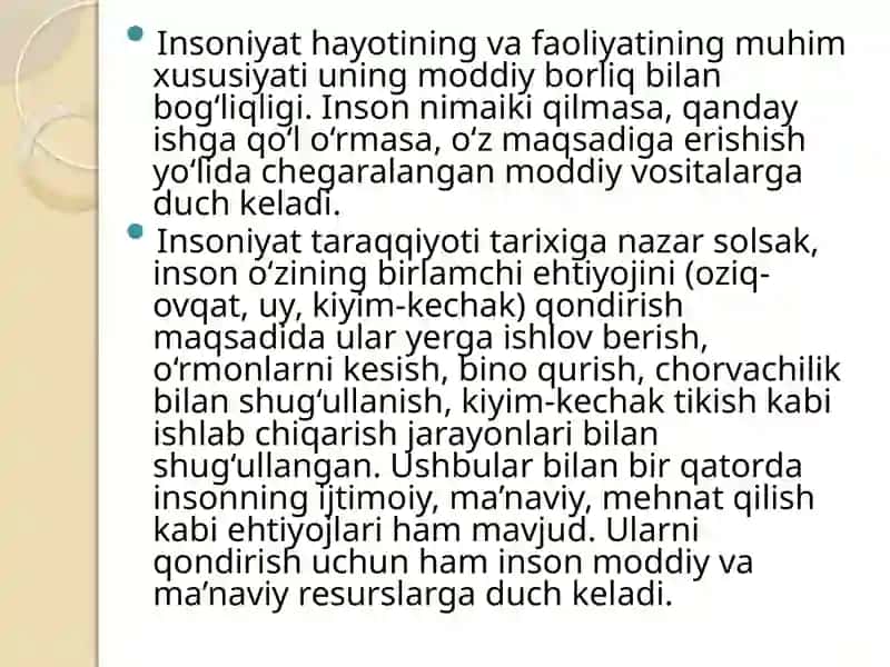 Korxona mustaqil xo’jalik yurituvchi subyekti 3