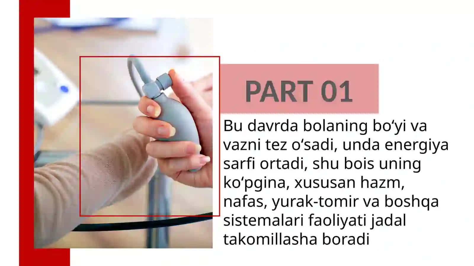 Chaqaloqlarni Ko`ptarmoqlitibbiyottexnikumi“Hamshiralikishiyo`nalishi121-guruhtalabasi Bajardi:XonimqulovaFTekshirdiTuramurodovM 3