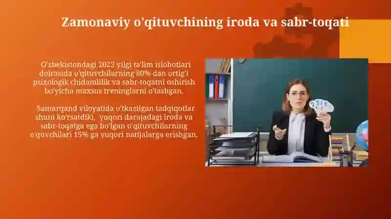 Zamonaviy o'qituvchining iroda va sabr-toqati 3