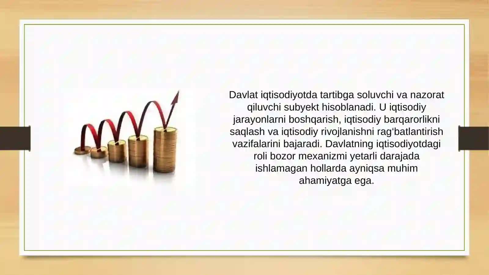 Iqtisodiy faoliyatni davlat tomonidan tartibga solish samaradorligi 3