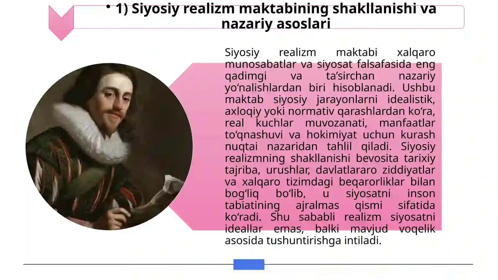 REALIZM MAKTABINING ASOSIY TAMOYILLARINI VUJUDGA KILISHIDA M.SPAYKMEN, R.NIBUR, E.KARR VA G.MORGENTAU NAZARIYALARINI O‘RNI 3