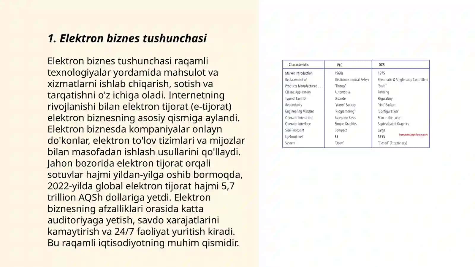 Elektron biznes va elektron tijorat farqi 3