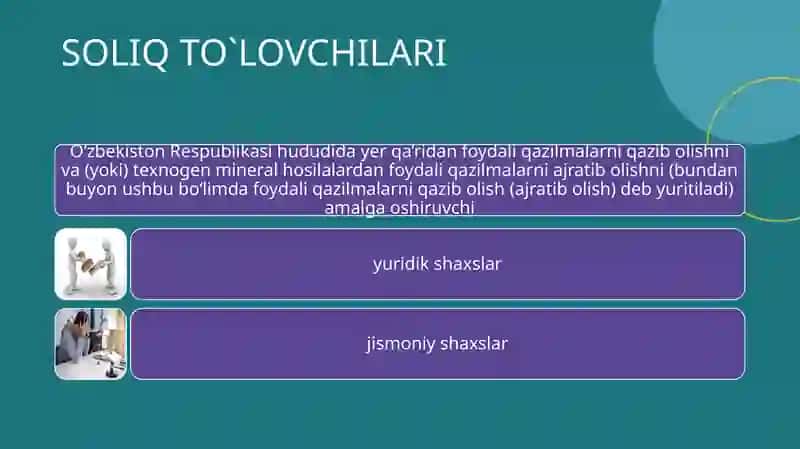 ER QA’RIDAN FOYDALANGANLIK UChUN SOLIQ 3