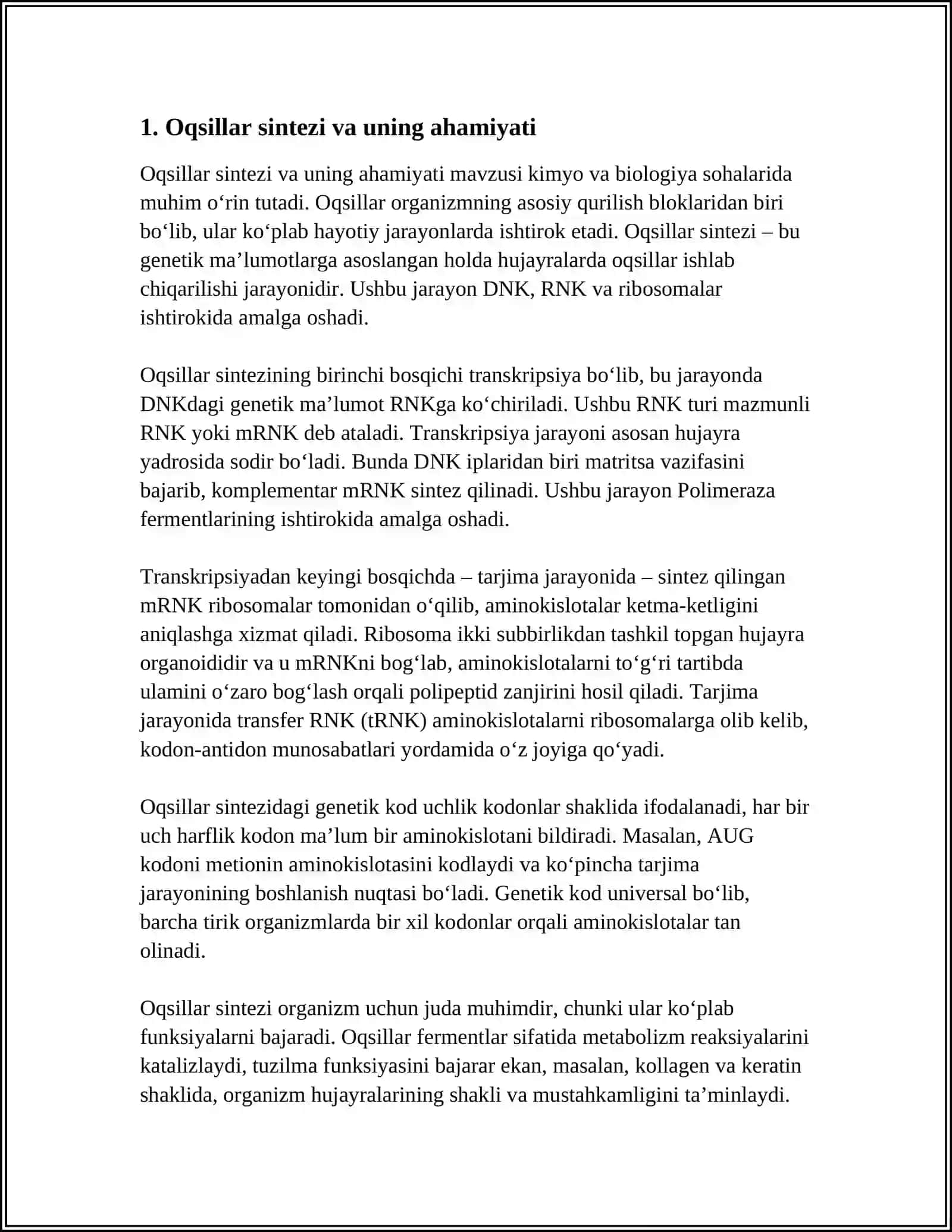 OQSIL BIOSINTEZ JARAYONI 3