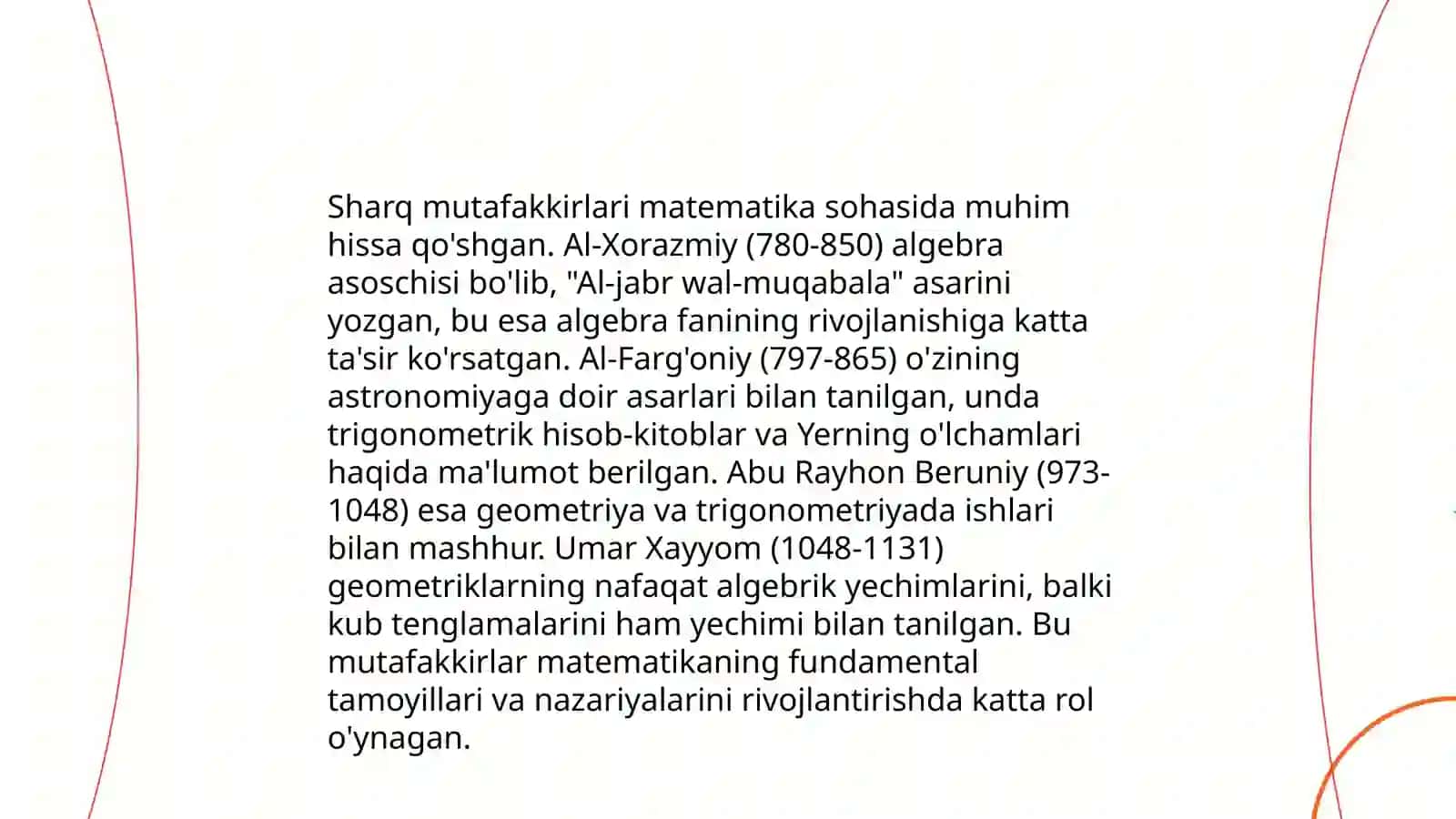 Sharq mutafakkirlarining matematikaga oid qarashlari 3