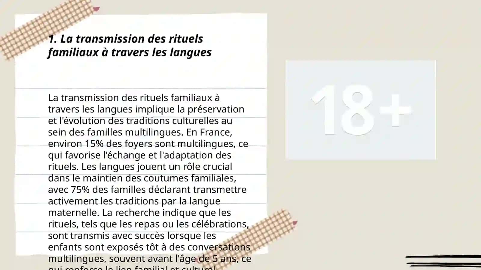 L’expression des rituels et des coutumes dans les langues étrangères 3