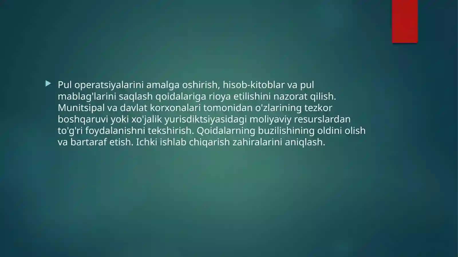 Moliyaviynazoratningmohiyati, zarurli tashkiliy shakillari 3