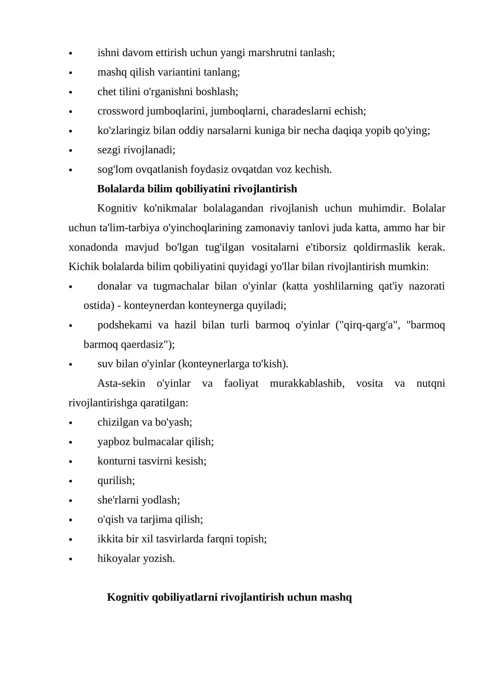 KOGNITIV JARAYONLARNING SHAKLLANISHI 3