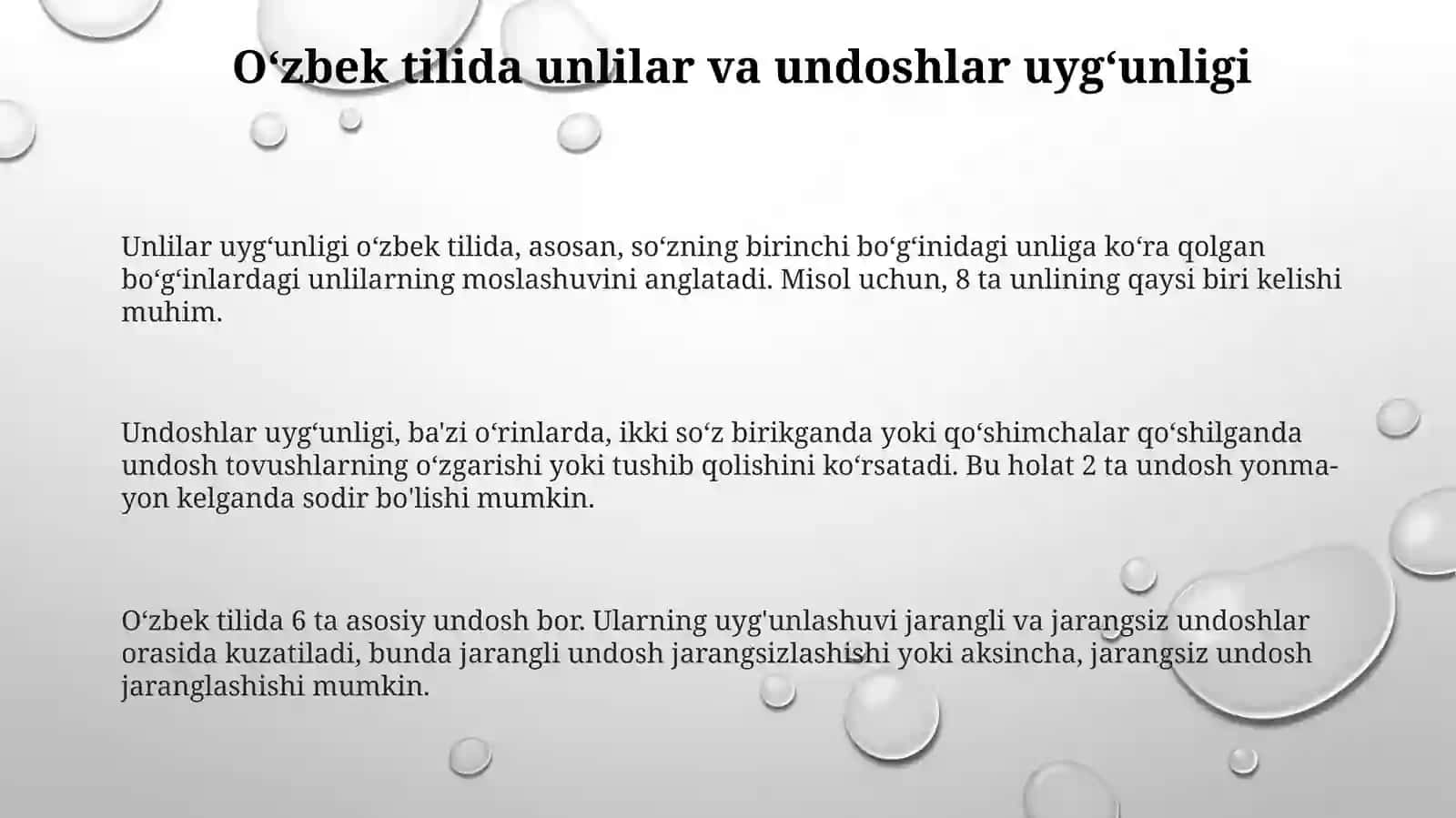 Grafika. O'zbek tilining asosiy imlo qoidalari 3