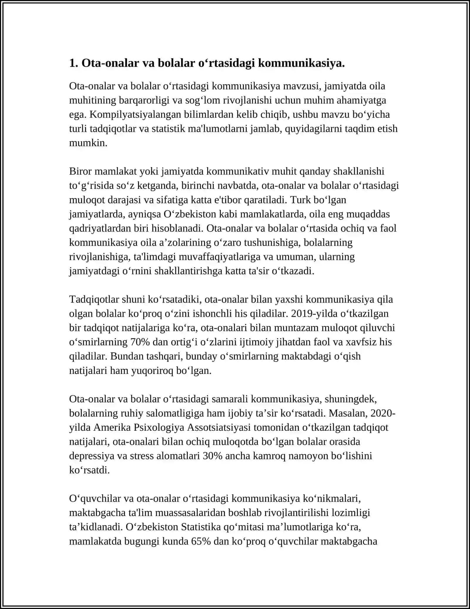 IJOBIY O‘Z-O‘ZINI ANGLASHNI TARG‘IB QILISHDA OTA-ONALARNING RO‘LI 3