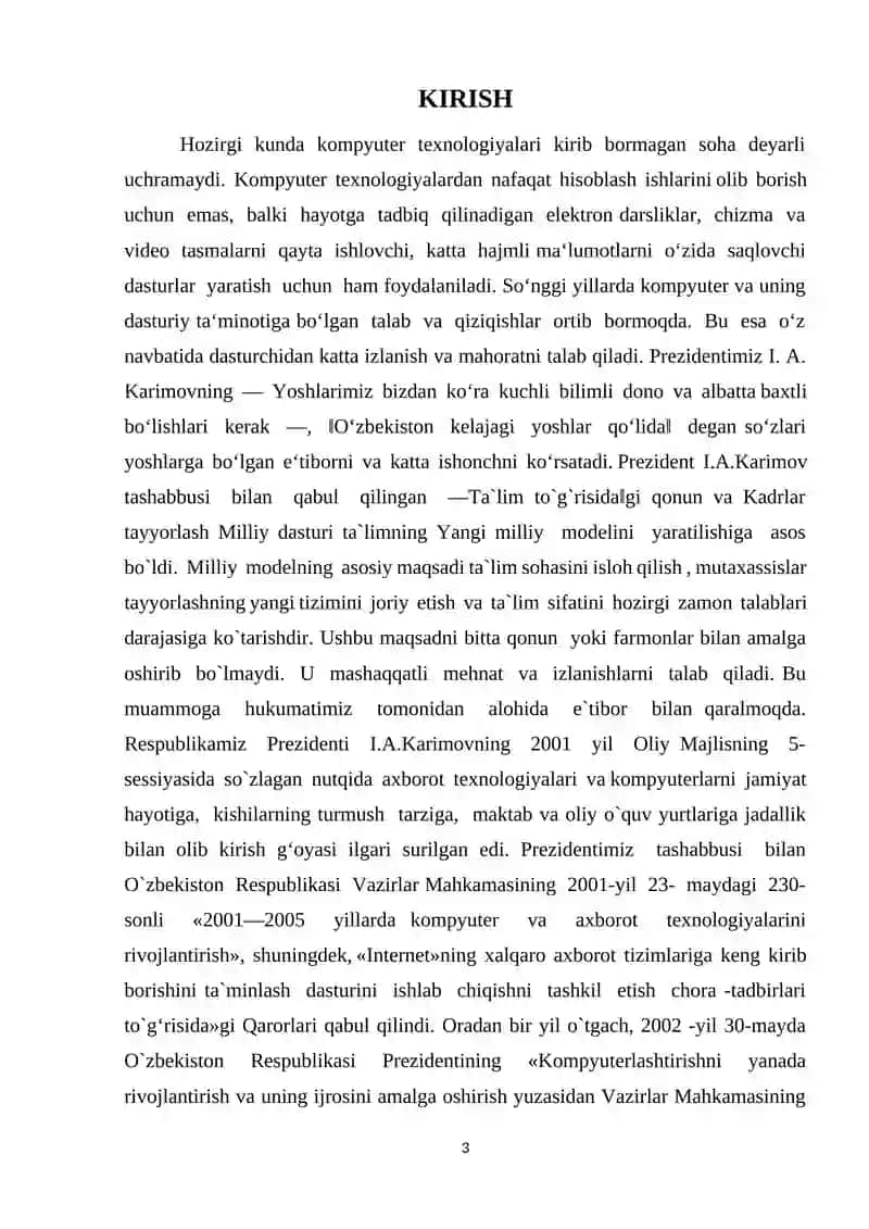VISUAL BASIC MUHITIDA TENGLAMALARNI GRAFIK USULDA YECHISH IMKONIYATLARI 3