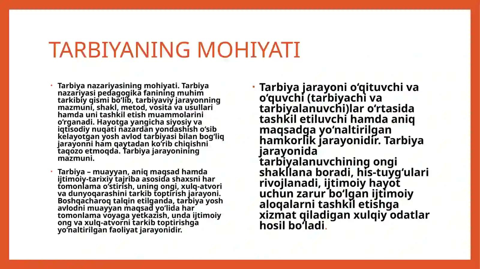TARBIYA JARAYONING PSIXOLOGIK MOHIYATI MAQSAD VA VAZIFALARI 3