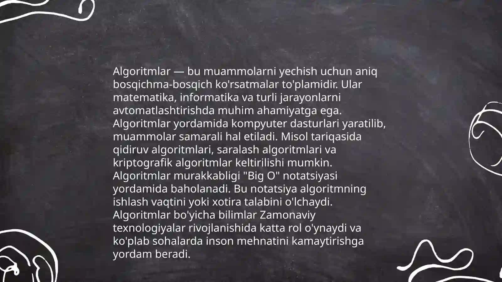 Algoritm uning xossalari va turlari ózlashtirish kiritish va chop etish operatorlari 3