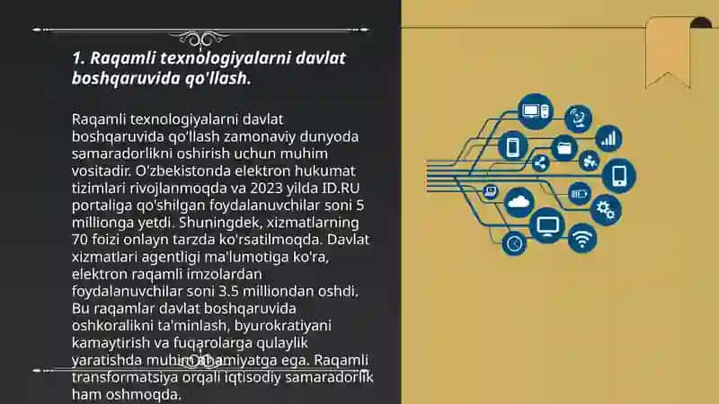 Davlat boshqaruvida Raqamli texnologiyalarni rivojlantirish 3