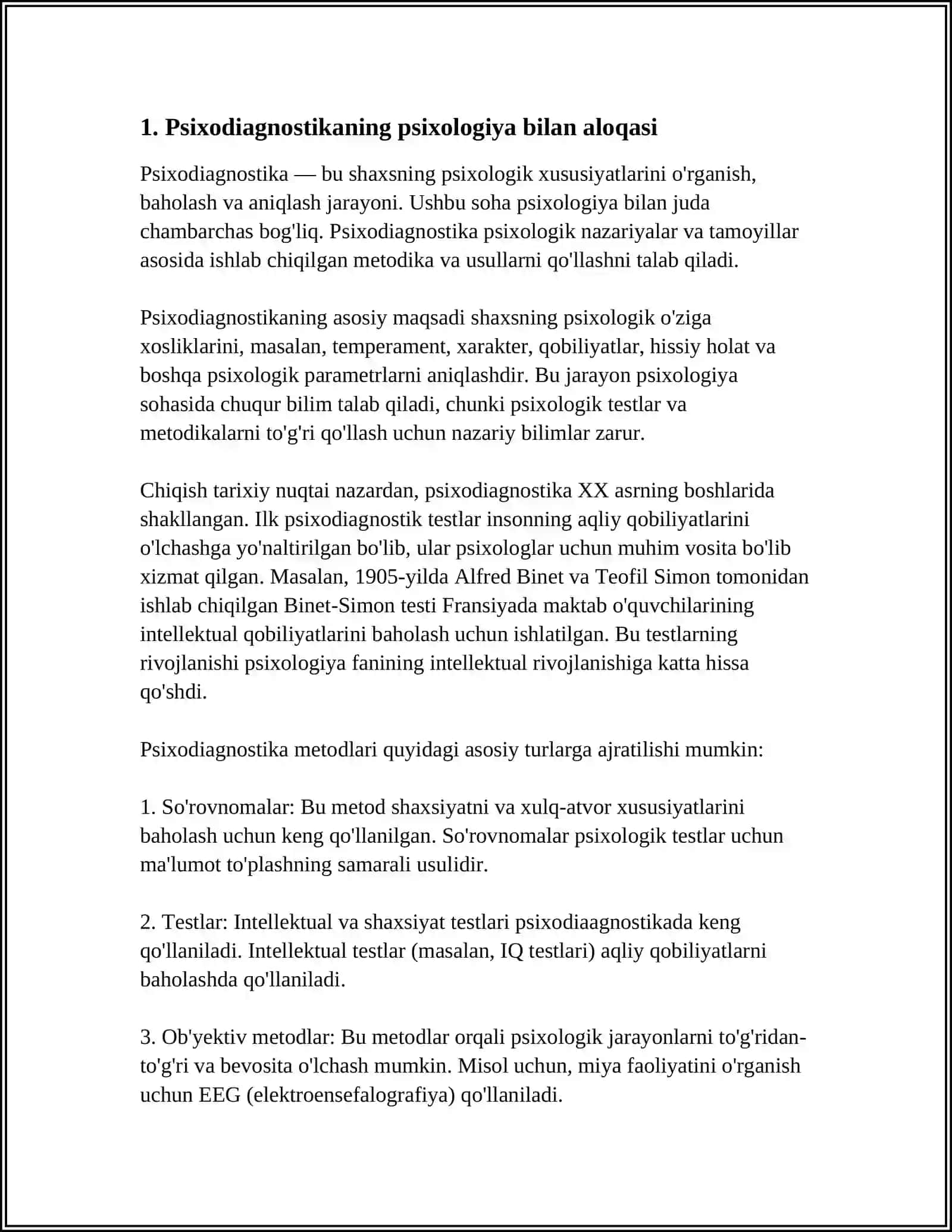 @PIC PSIXODIAGNOSTIKANI BOSHQA FANLAR BILAN ALOQASI 3