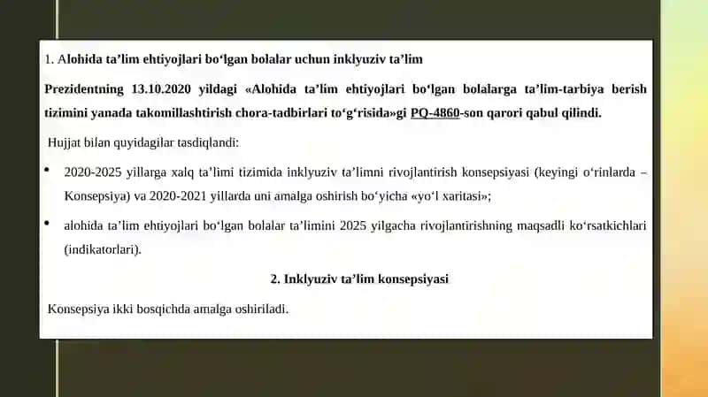 Alohida yordamga muhtoj shaxslarni inklyuziv ta’lim konsepsiyasining mohiyati va asosiy qoidalari 3