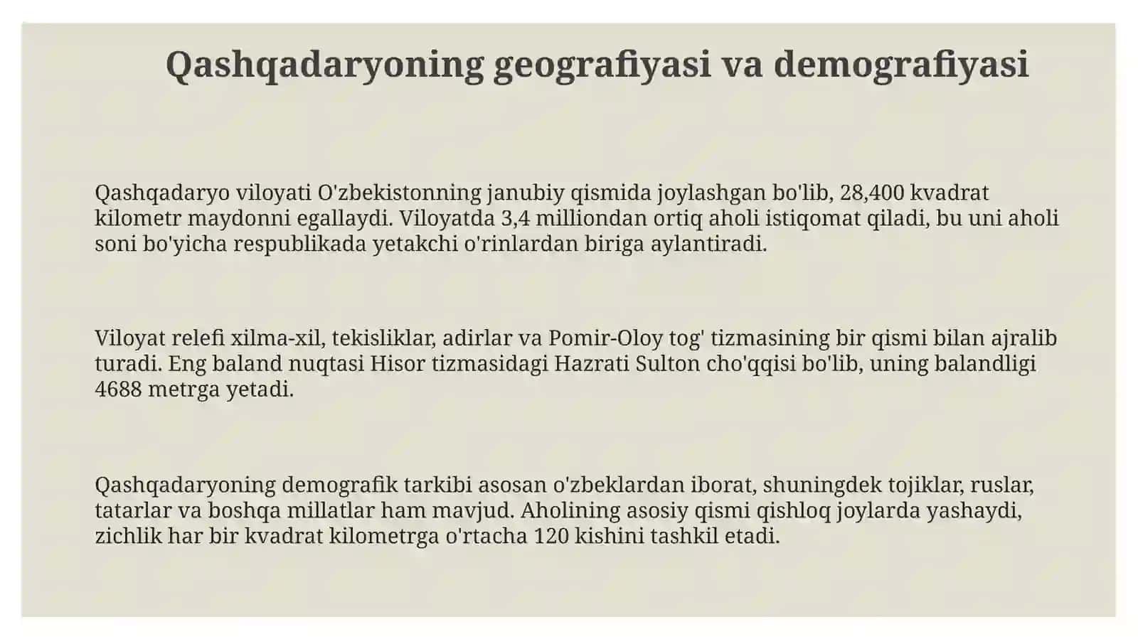 Qashqadaryo etnografiyasi 3