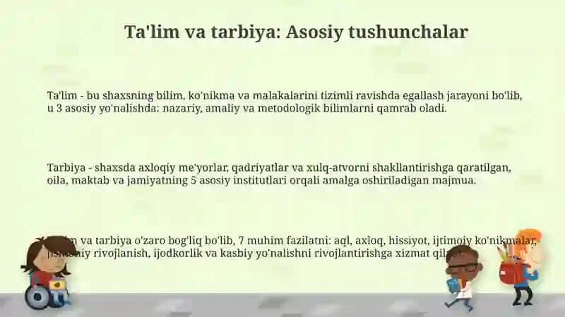Ta'lim va tarbiya bo'yicha bolalar qobiliyatlarini rivojlantirish 3