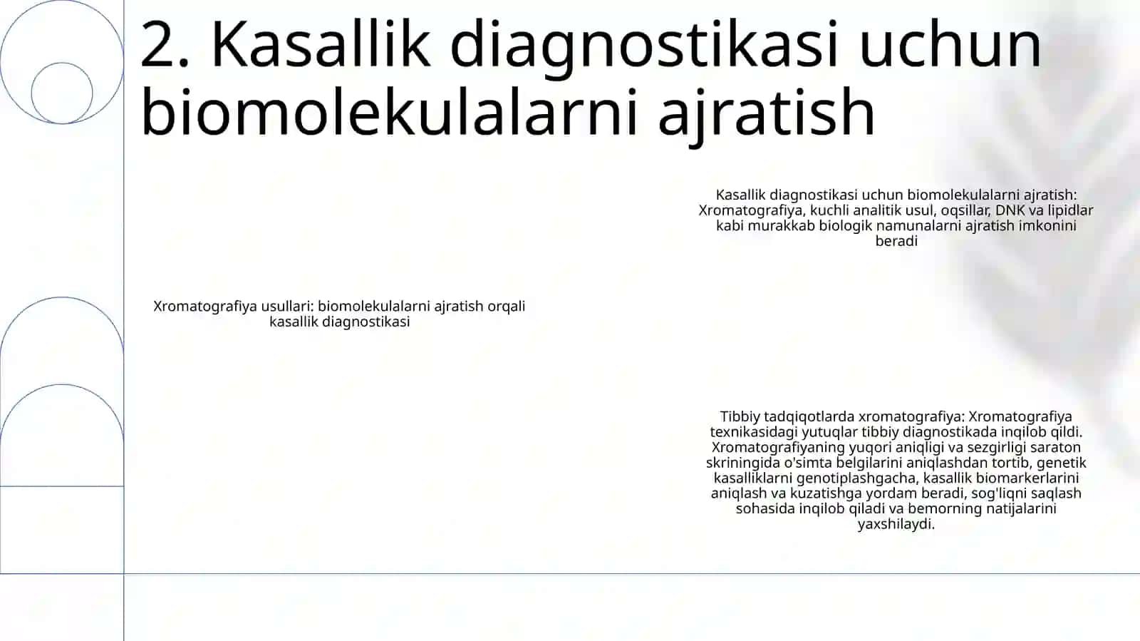Xromatografiyaning Tibbiy Izlanishdagi Imkoniyatlari 3