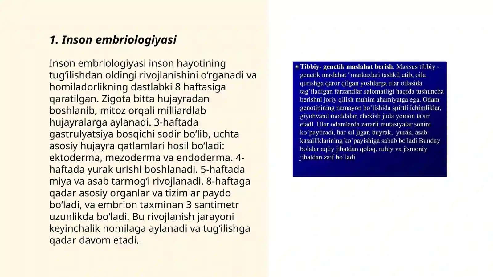 Inson ongining ontagenetik rivojlanishi 3