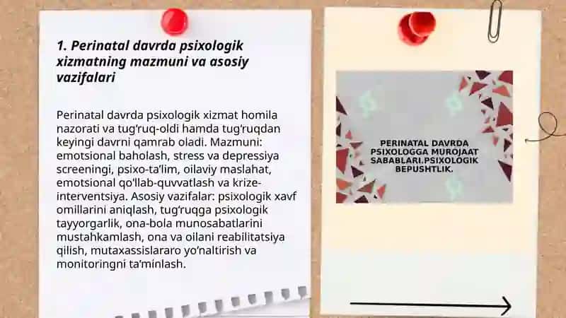 Perinatal davrda psixologik xizmatni tashkil etish 3