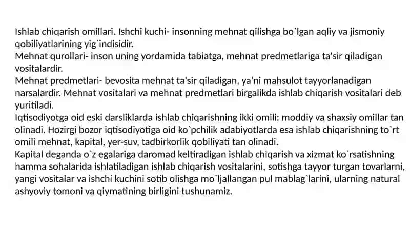 Ishlab chiqarish omillari 3