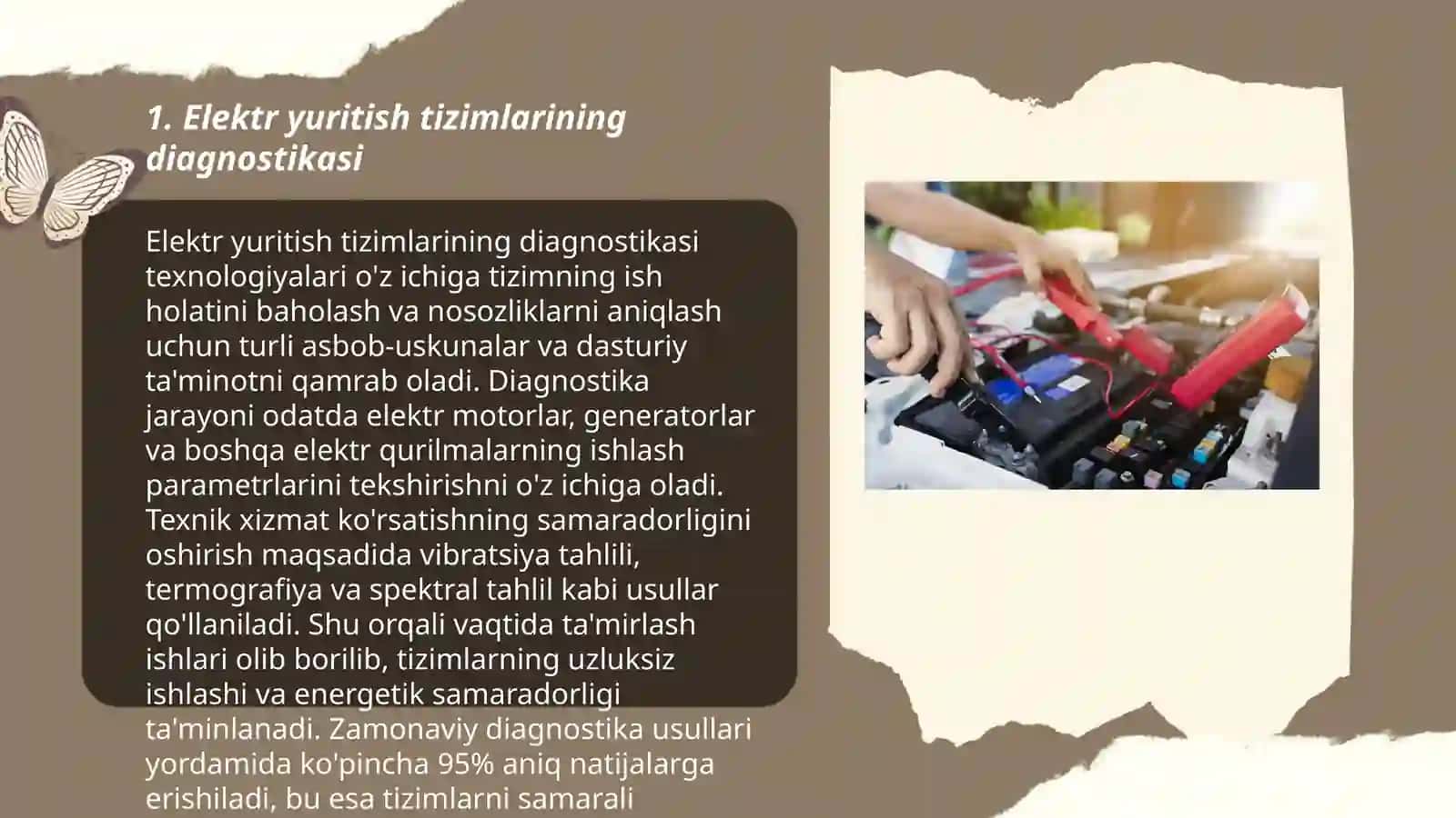 Elektr yuritish tizimlarining diagnostikasi 3