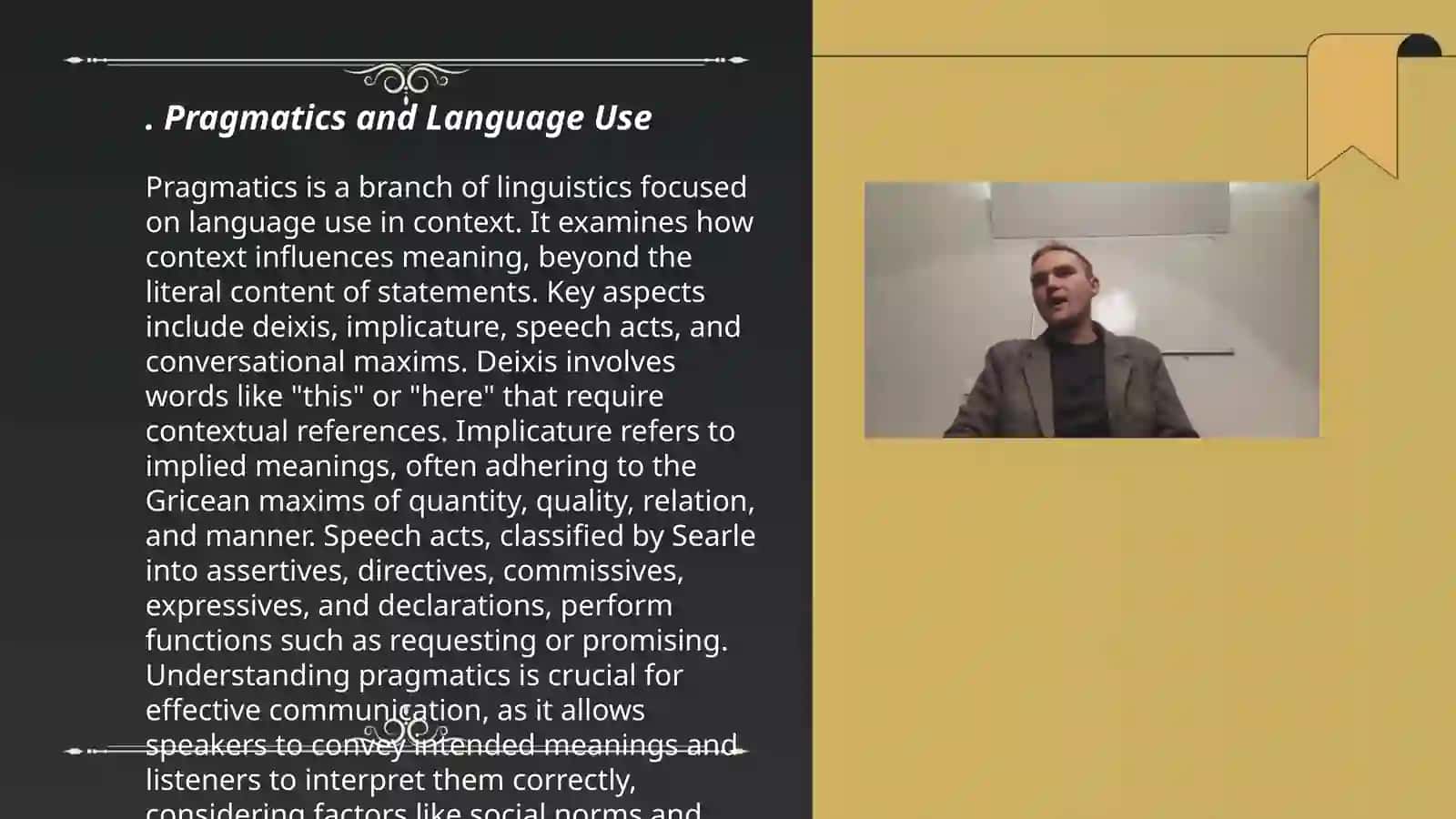 Pragmatics and Language Use 3