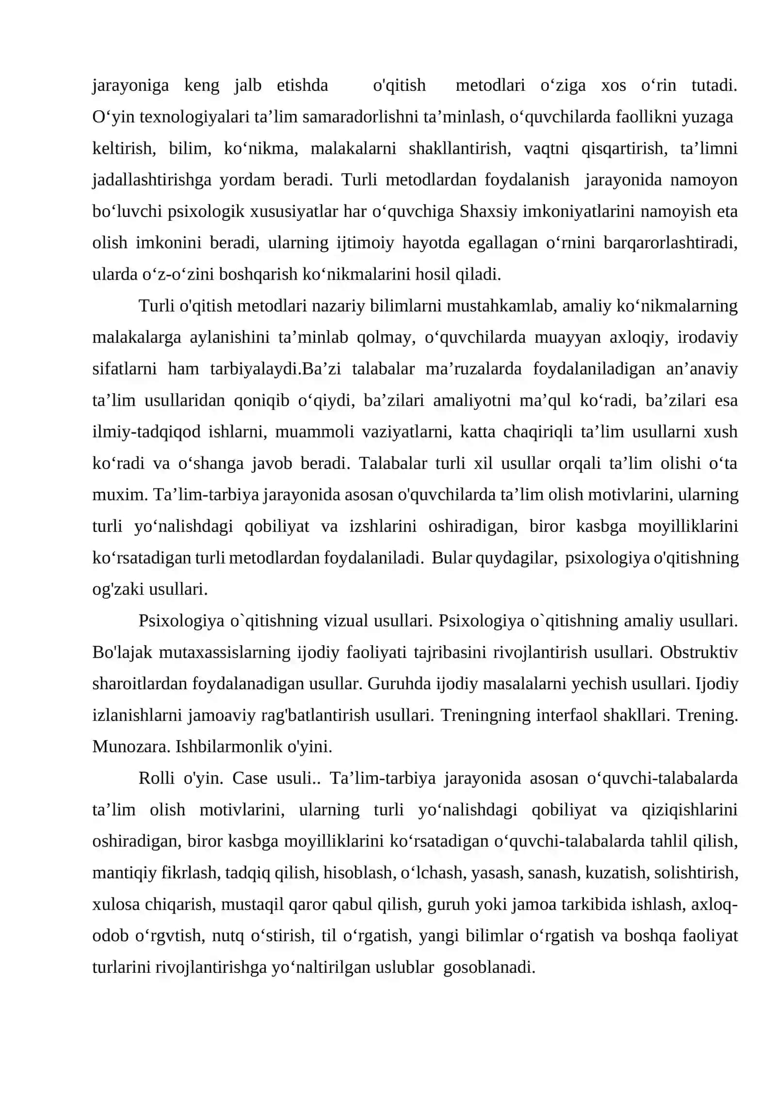 Psixologiya o’qituvchisining kasbiy tayyorgarligi va faoliyati 3